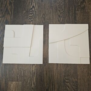 Beige Graphic 3D Wall Art Tiles